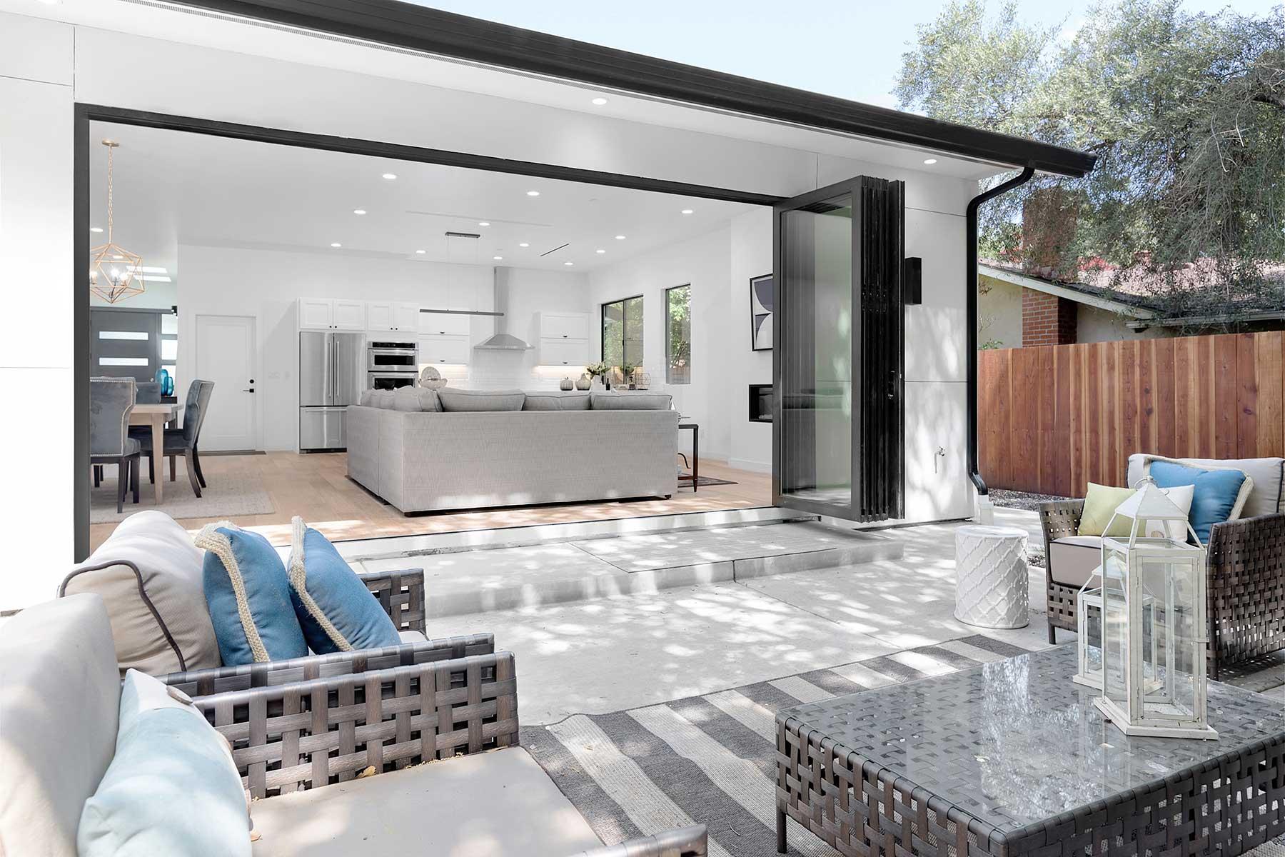 Beautiful patio and open style kitchen